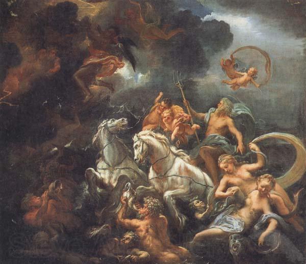 Livio Mehus Neptune and Amphitrite France oil painting art